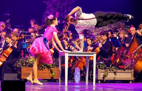 Photographie de spectacle à Chambéry. Portrait de deux danseurs sur scène